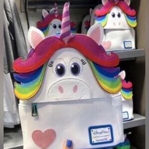 Loungefly Unicorn Kids Backpack - White with Rainbow Accents - Used 1x *GUC*